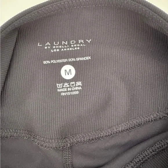 🌸Laundry by Shelli Segal Leggings -Black size M NWT - Picture 5 of 8